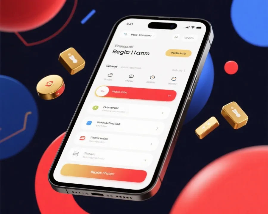 澳洲幸运8注册引导界面示意图